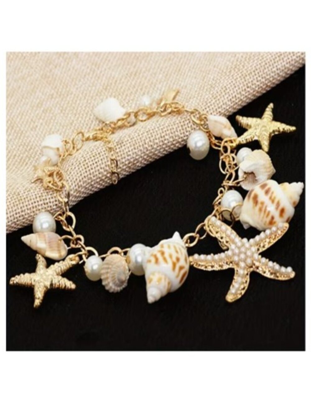 Seashell and Starfish Charm Bracelet (NEW & SO PRETTY!)